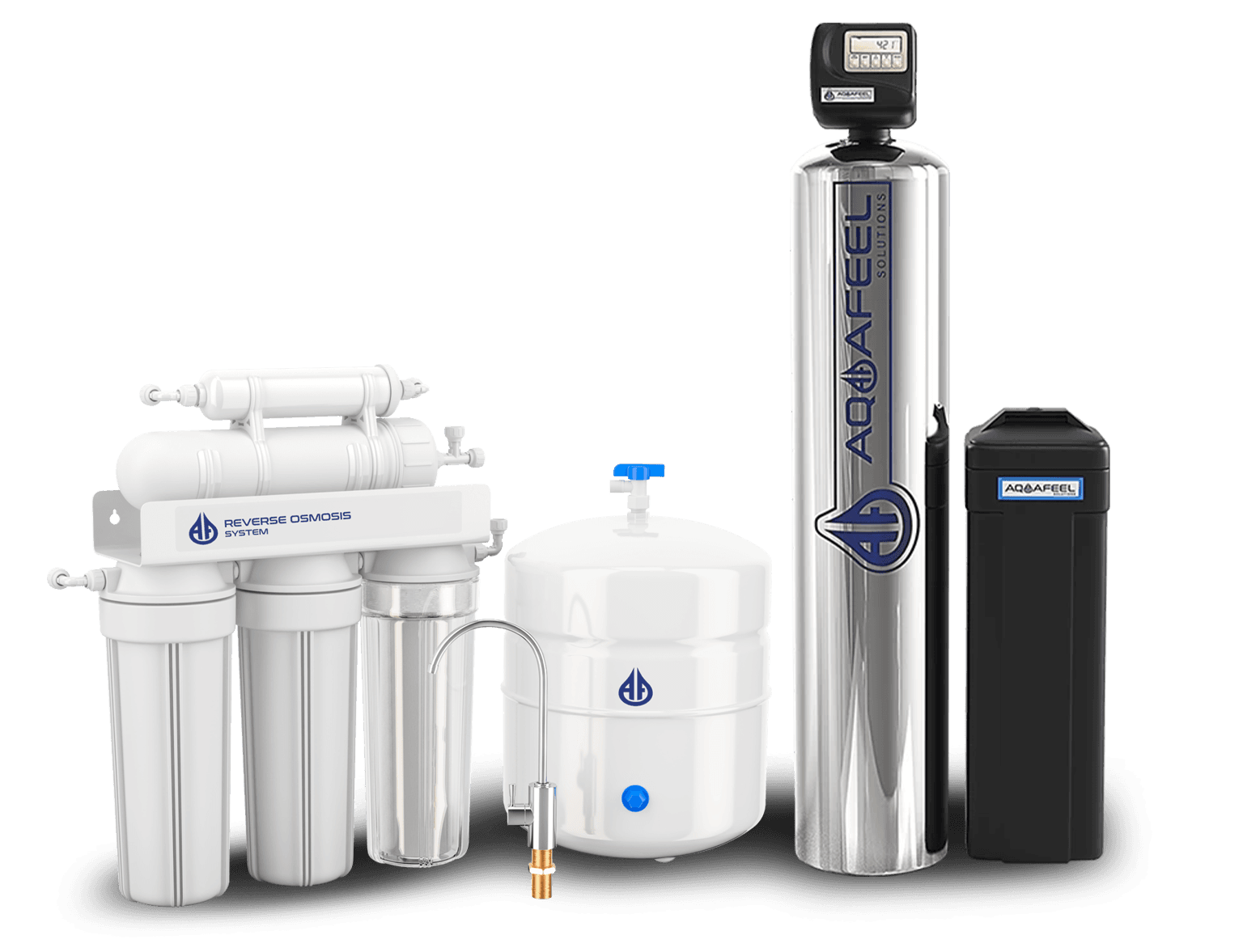 Aquafeel commercial water filtration product lineup