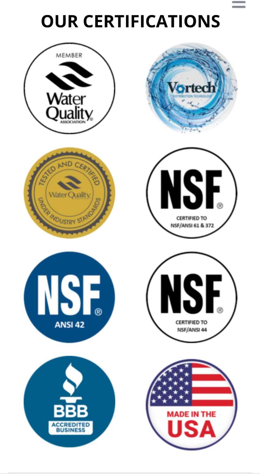 Our Certifications