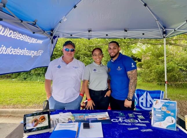 Aquafeel Solutions team at a community outreach event